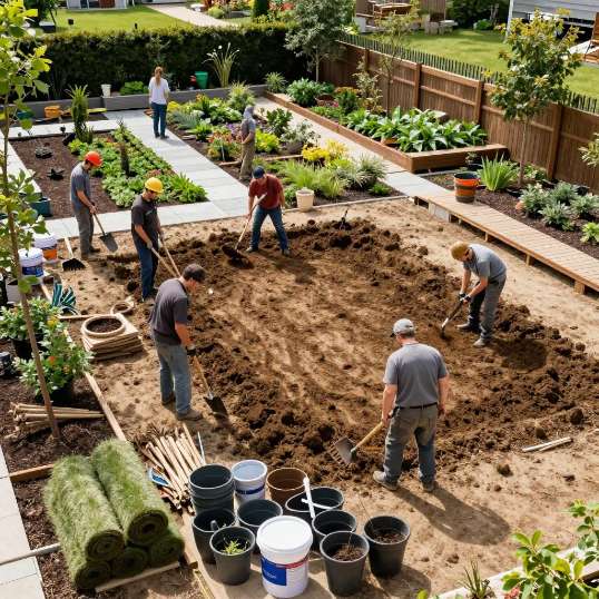 【Garden Decoration Industry Process 园艺装饰行业流程：从设计到施工的完整攻略】第一张图